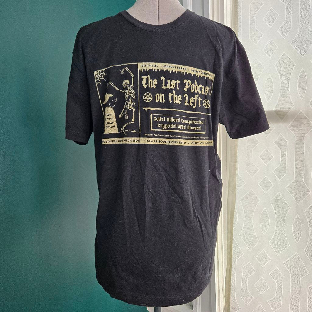Last Podcast on the Left Medium Black Short Sleeve T-shirt Tee Ben Marcus Henry